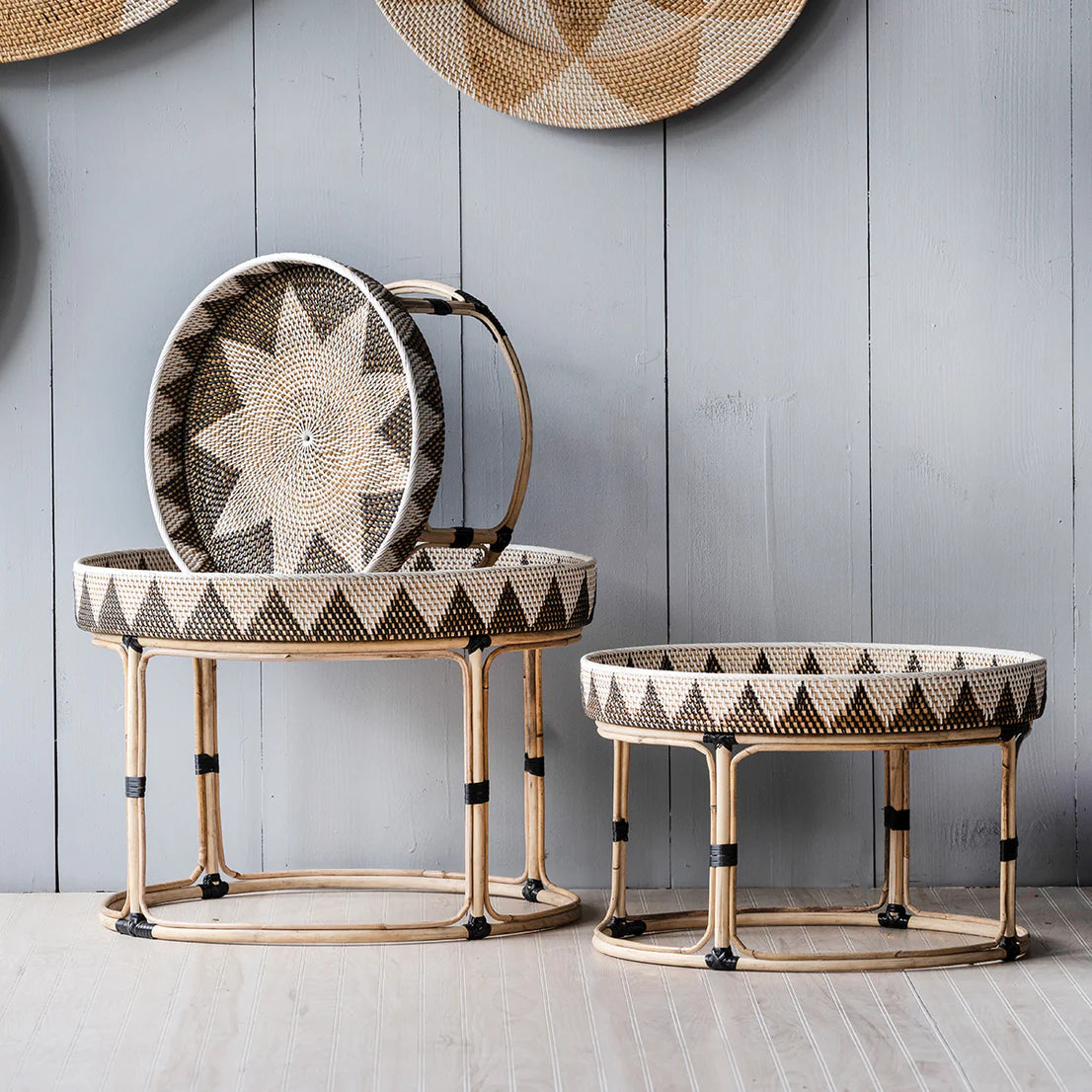 Flowers Nesting Table, Set of Three