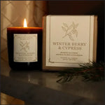 Winter Berry & Cypress Candle