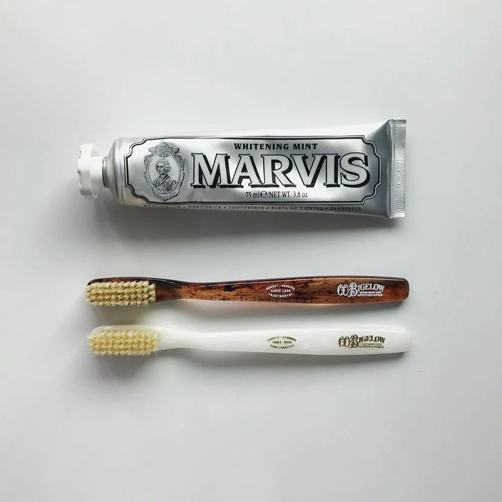 Natural Bristle Toothbrush, Tortoise Soft