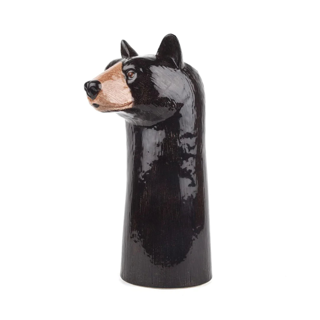 Black Bear Flower Vase