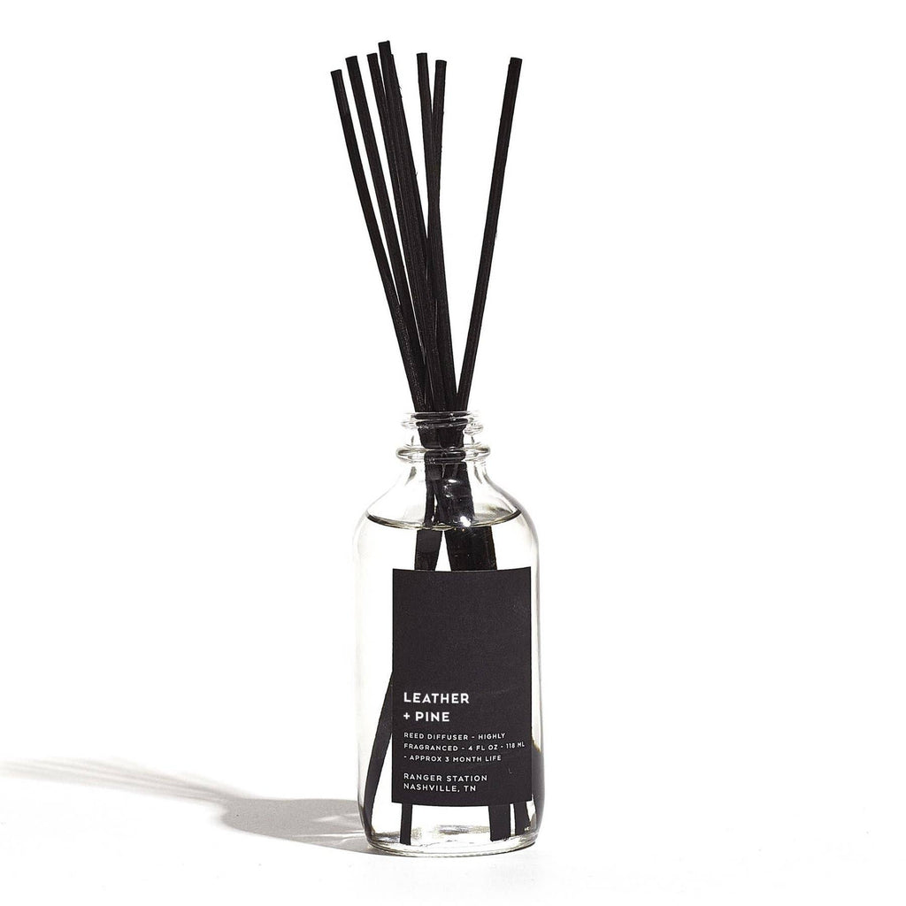 Leather + PIne Reed Diffuser