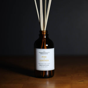 Pine + Leather Reed Diffuser
