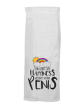 You Cant Say Happiness Without Saying Penis Tea Towel