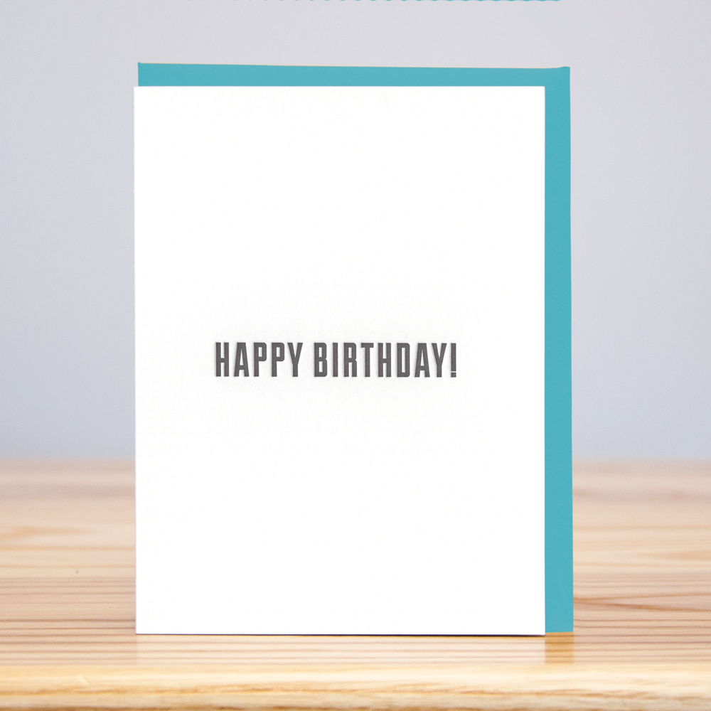 Simple Happy Birthday Card