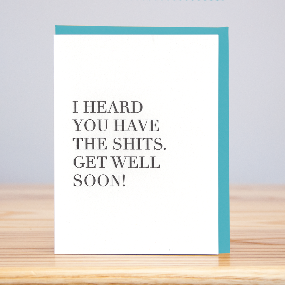 Get Well Shits Card