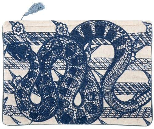 Rattle Embroidered Pouch
