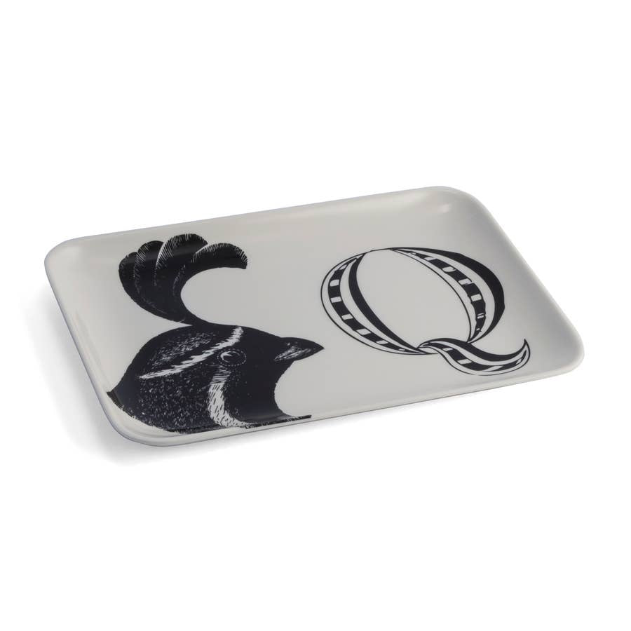 Alphabet Tray, Q Quail