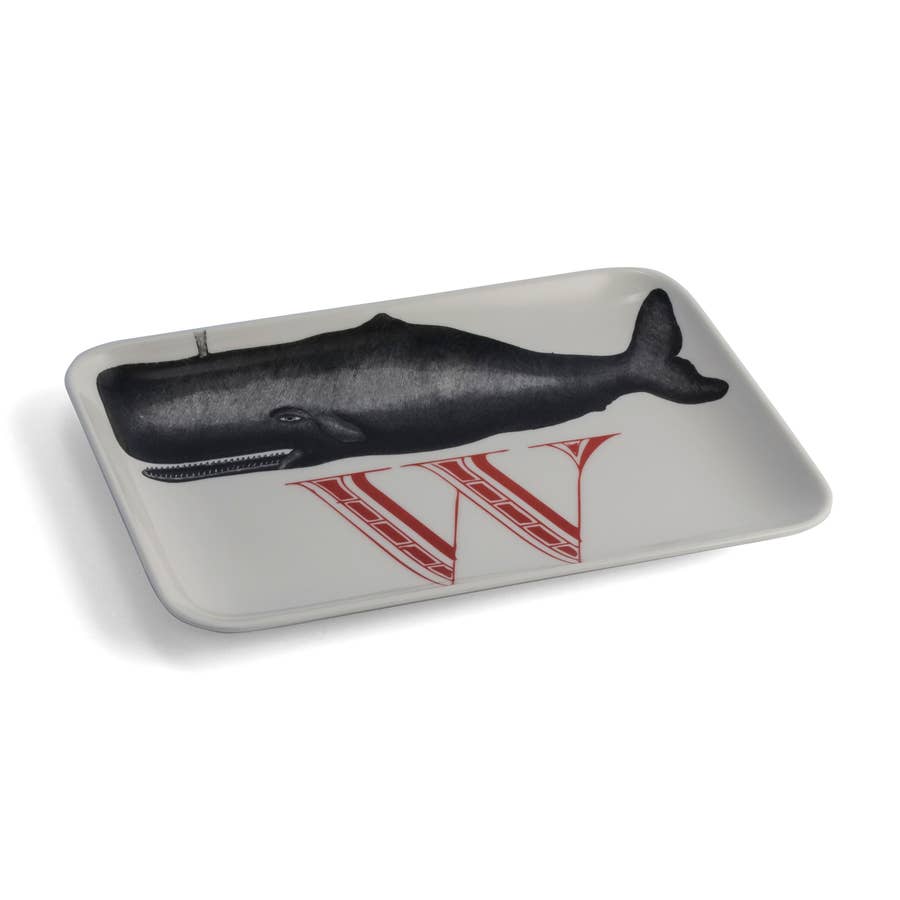 Alphabet Tray, W Whale