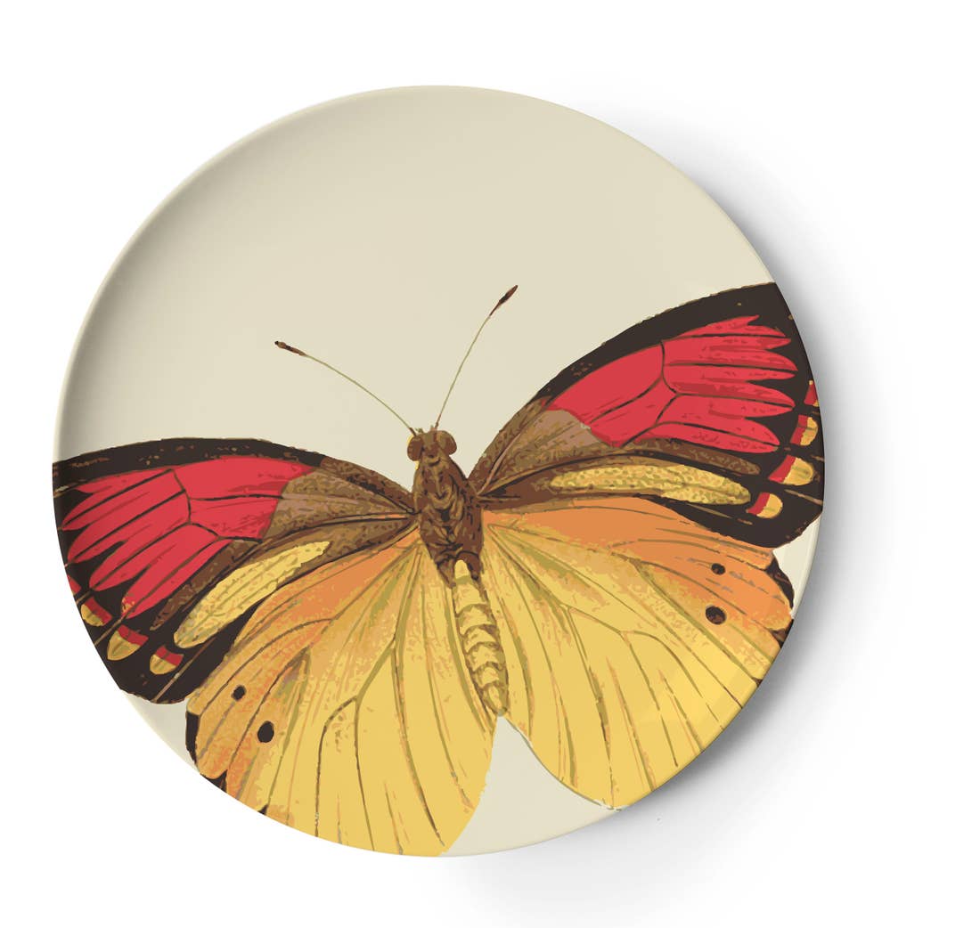 Metamorphosis Butterfly Side Plate, Melamime