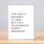 Nice Person Card