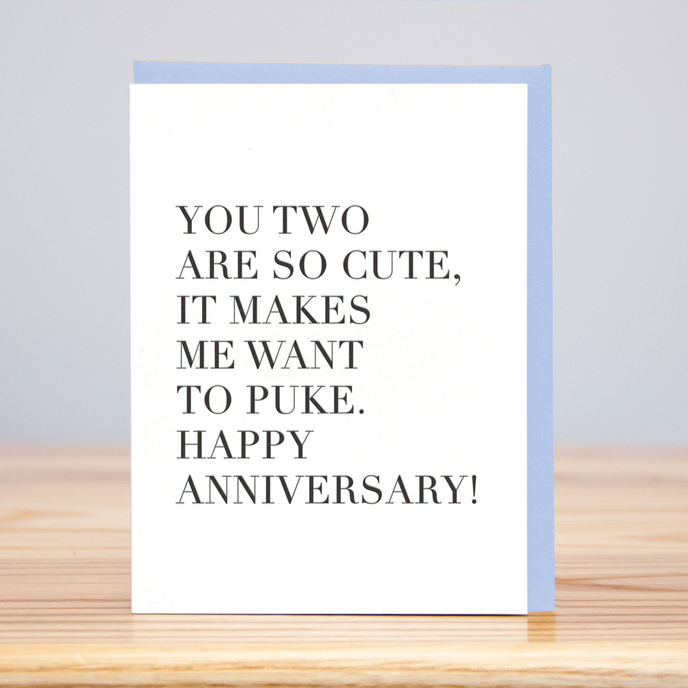 So Cute I Puke Card