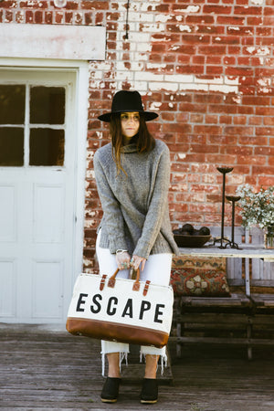 Escape Traveler Bag, Ivory Shoulder Strap