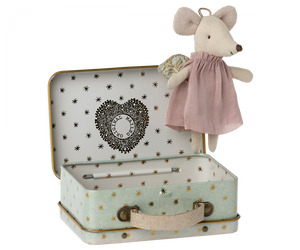 Guardian Angel Mouse in Suitcase
