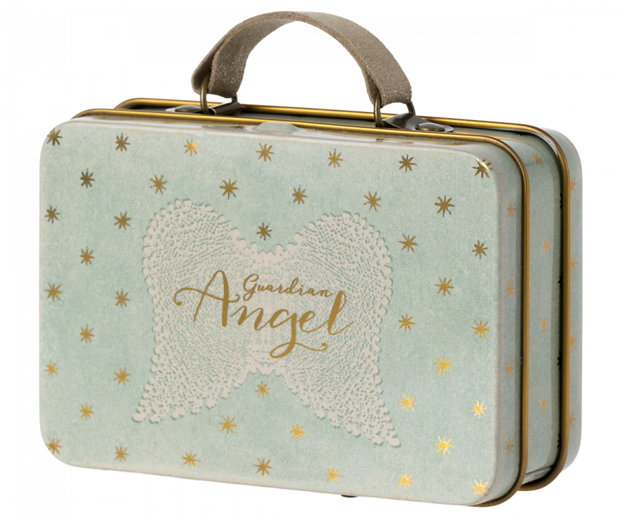 Guardian Angel Mouse in Suitcase