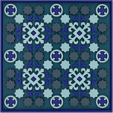 Vagabonde Broderie Lin Coaster