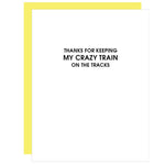 Crazy Train on the TracksCard