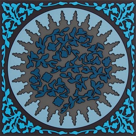 Mosaic Blue Trivet