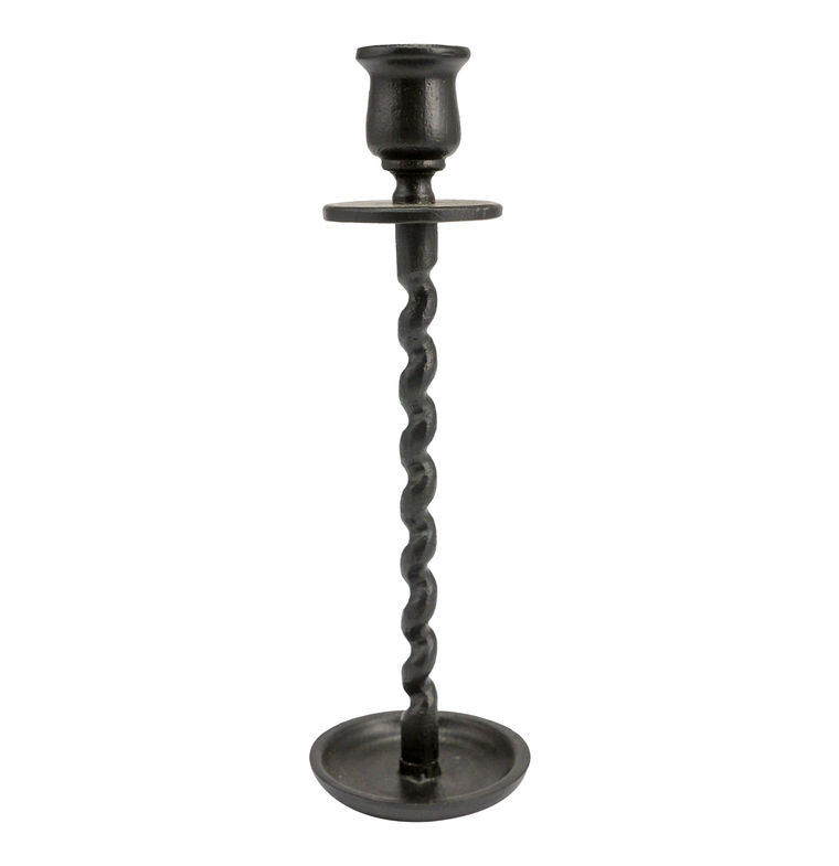 Black Corkscrew Taper Holder