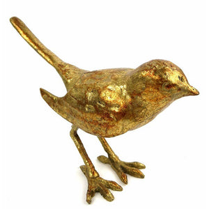 Gold Cast Iron Bird