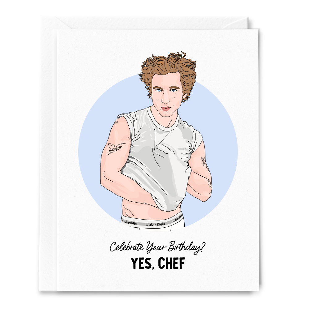 Yes, Chef Birthday Card