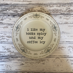 I Like Books Spicy Coffee Plate