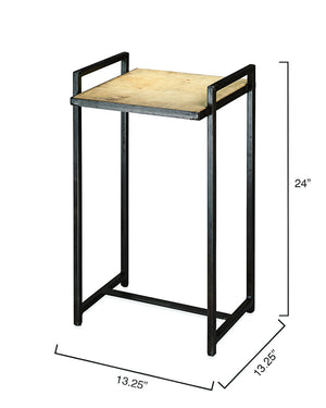 Steel Vellum Side Table