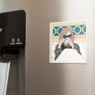 Moira Rose Coffee in Bed Sticker