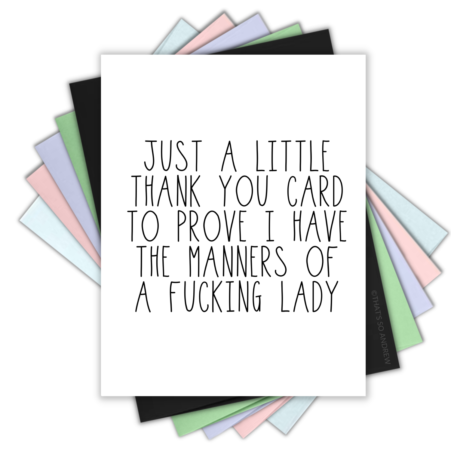 A Thank You Card to Prove My Manners Card