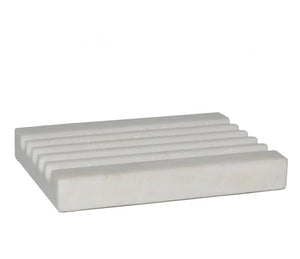 Tadé White Marble Soap Dish