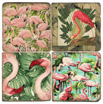 Flamingo And Frond Coaster