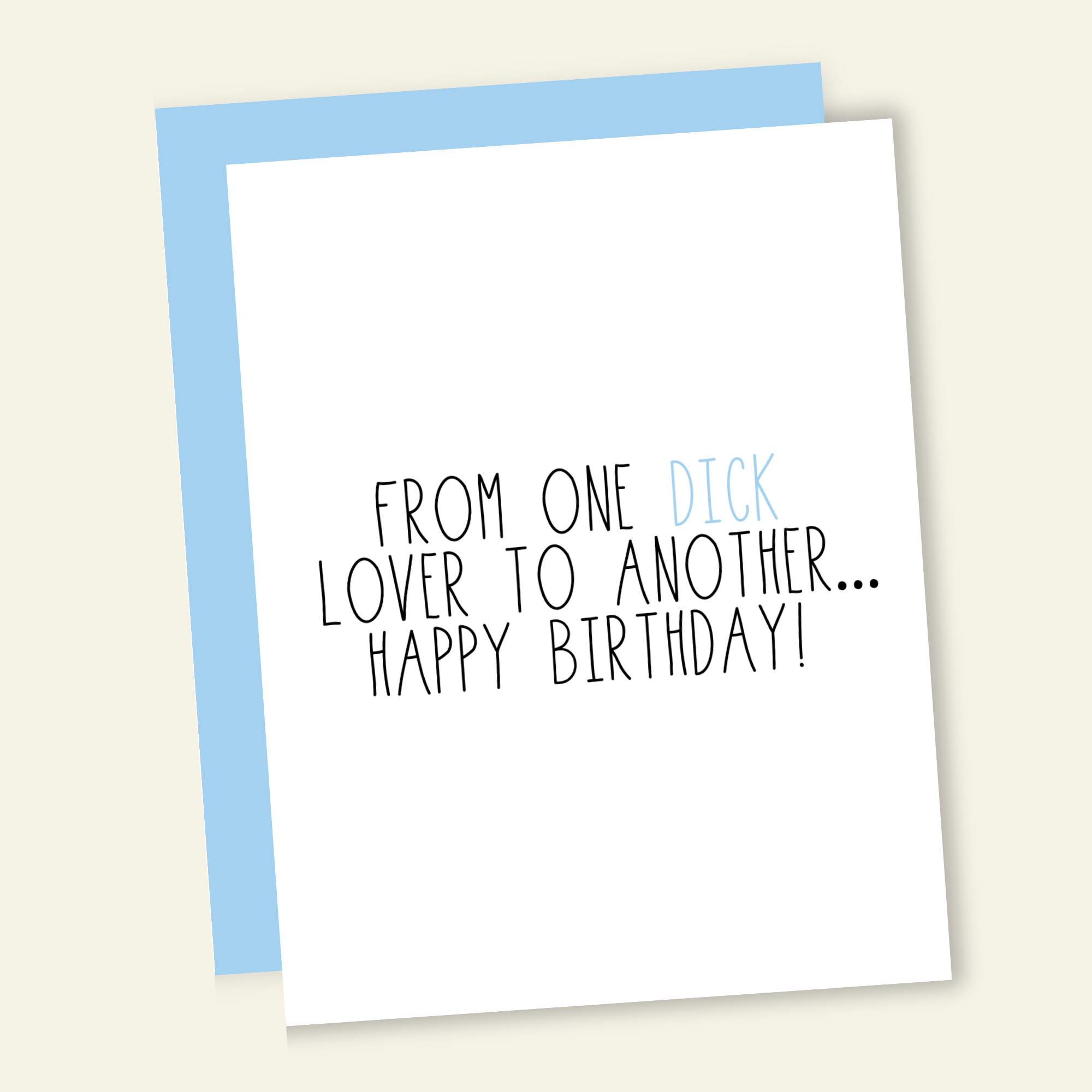 Lover of Dick Birthday Card