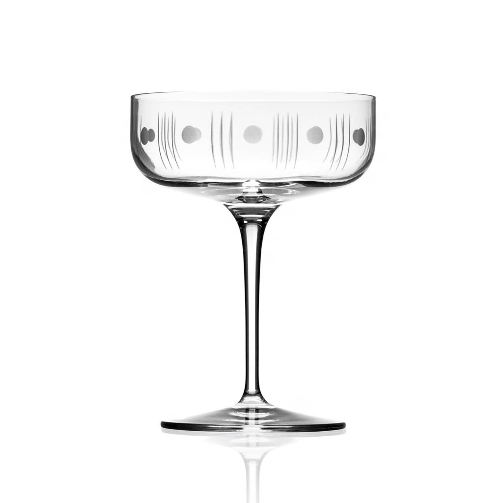 Mid Century Mod Coupe Glass