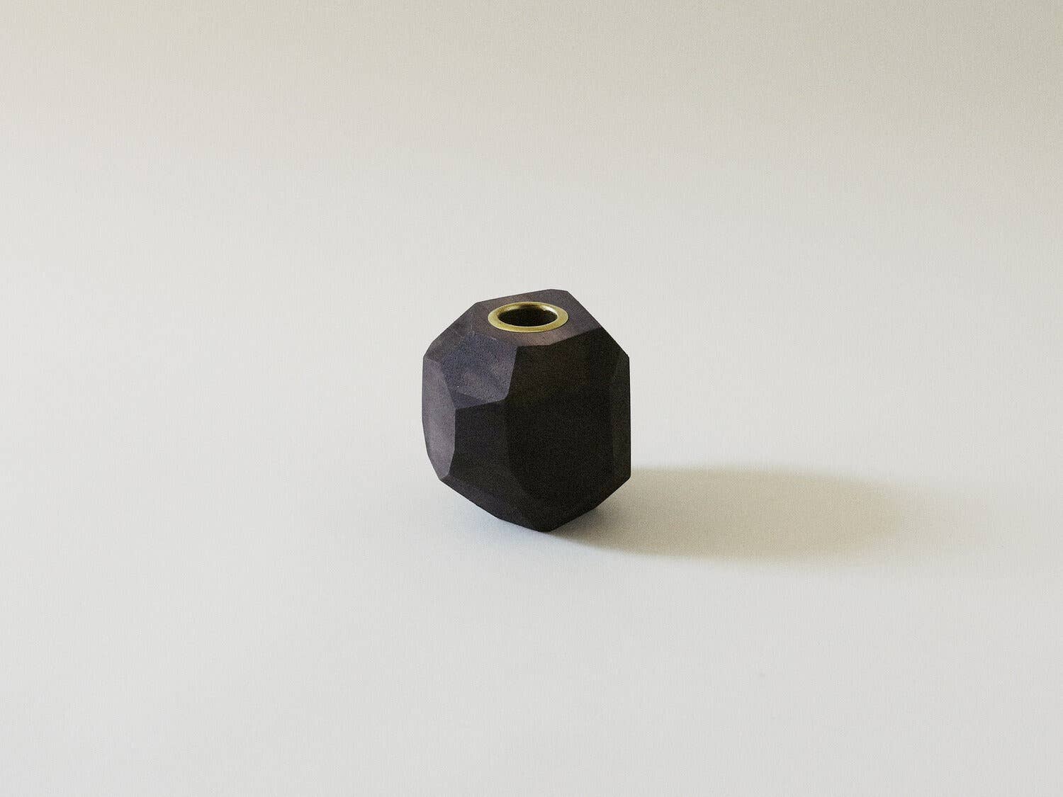 Ugo Candleholder, Walnut Large Round