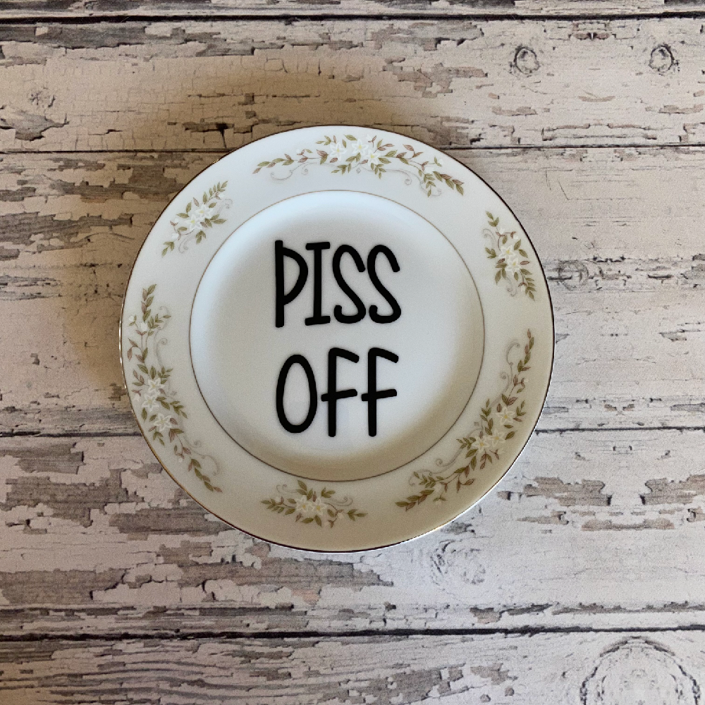 Piss Off Plate