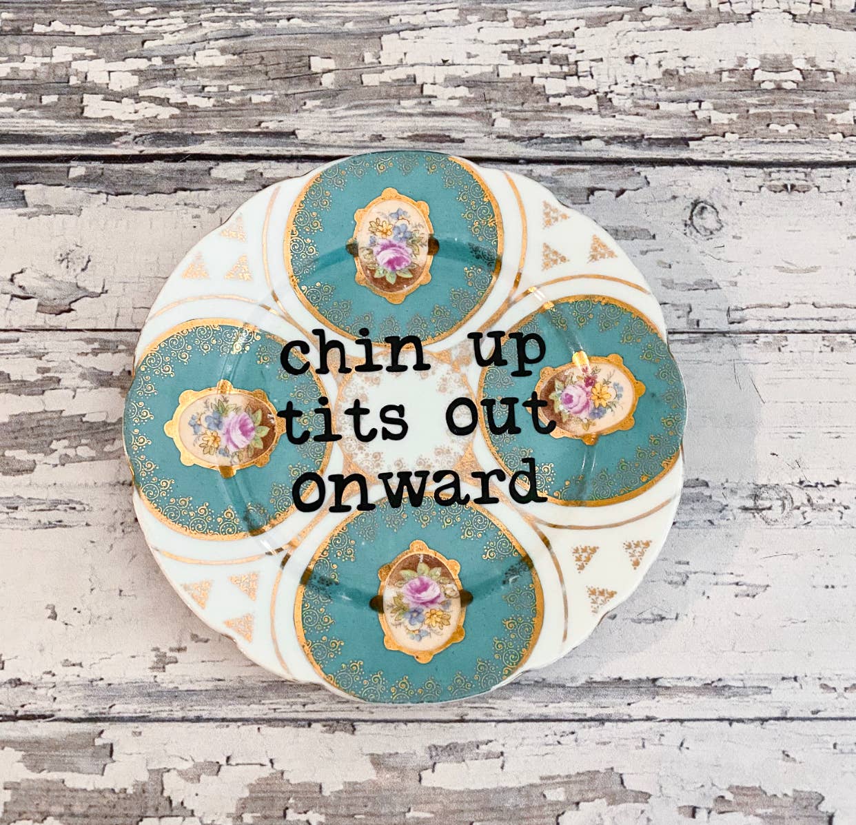 Chin Up Tits Out Plate