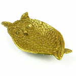 Pewter Owl Jewelry Tray, Gold