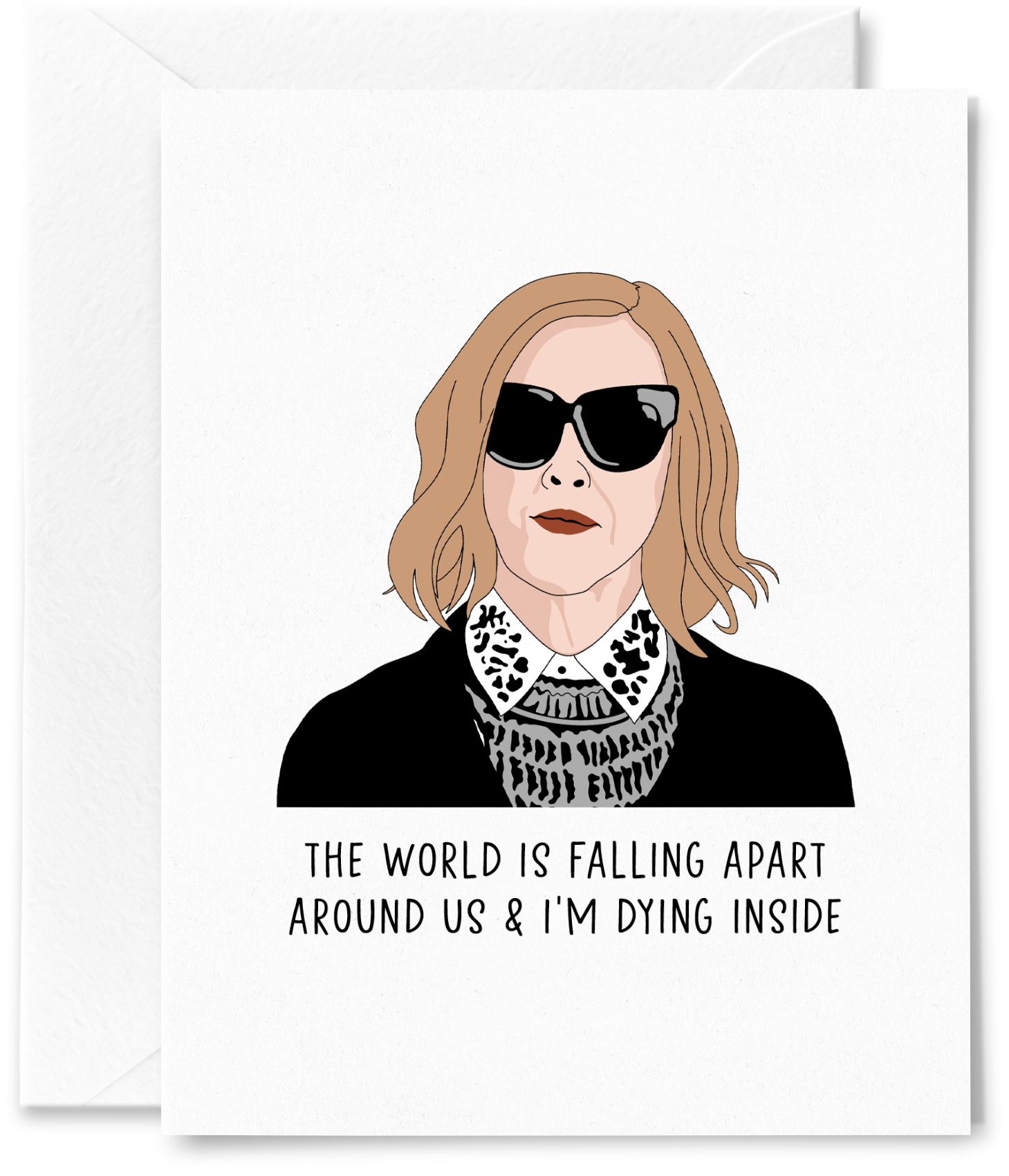 Moira The World is Falling Apart Card