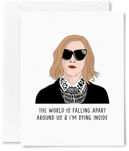 Moira The World is Falling Apart Card