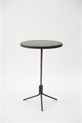 Terrazzo Marble Top Side Table