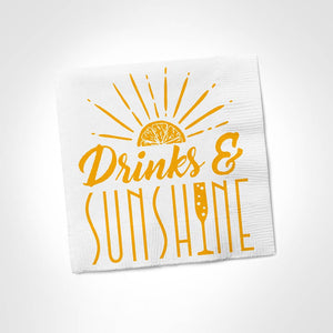 Drinks And Sunshine Napkins