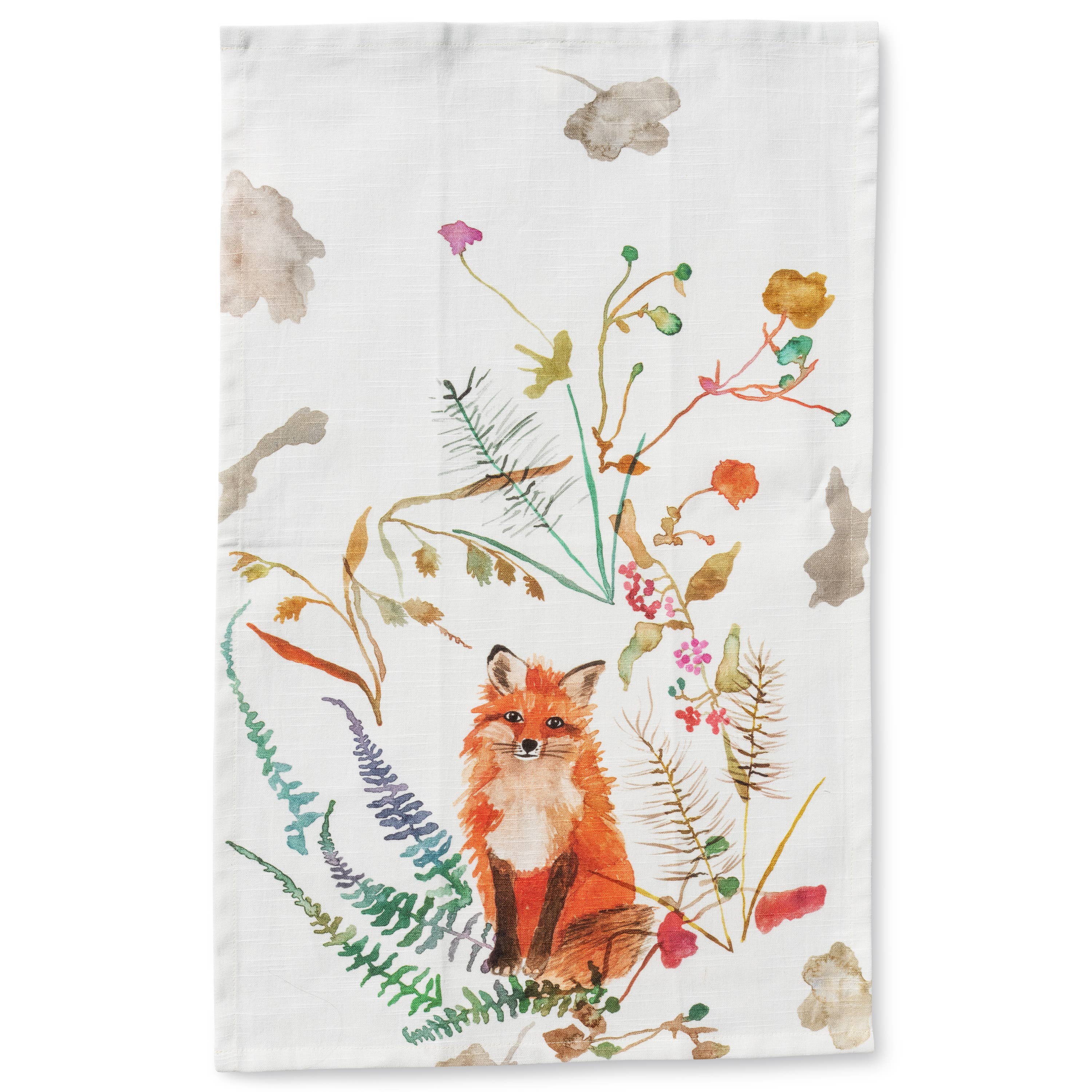 Curious Fox Tea Towel