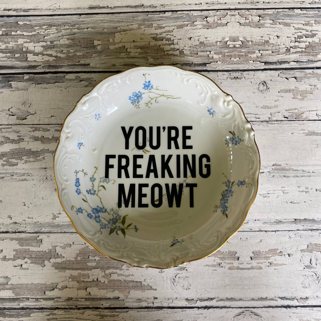 Freaking Meow Cat Plate