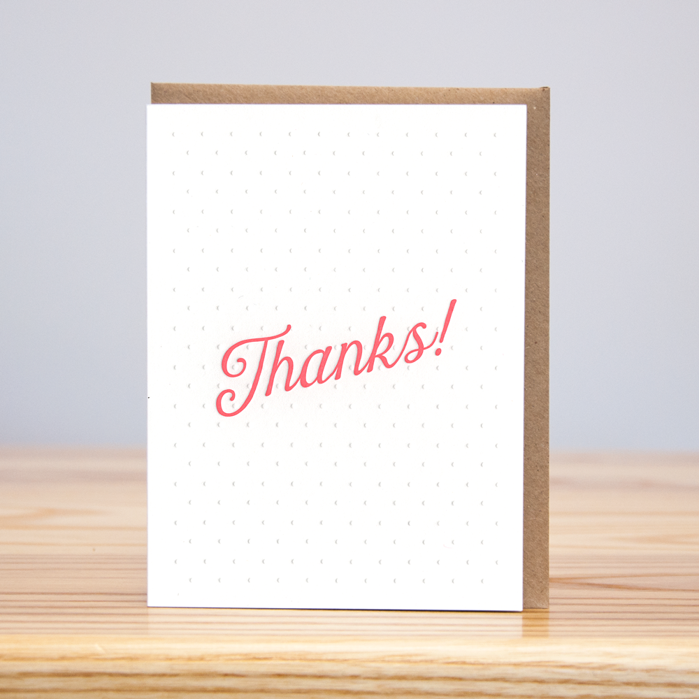 Dots Thanks Card