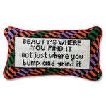 Bump and Grind Needlepoint Pillow