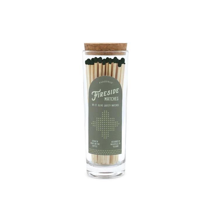 Fireside Safety Matches, Olive
