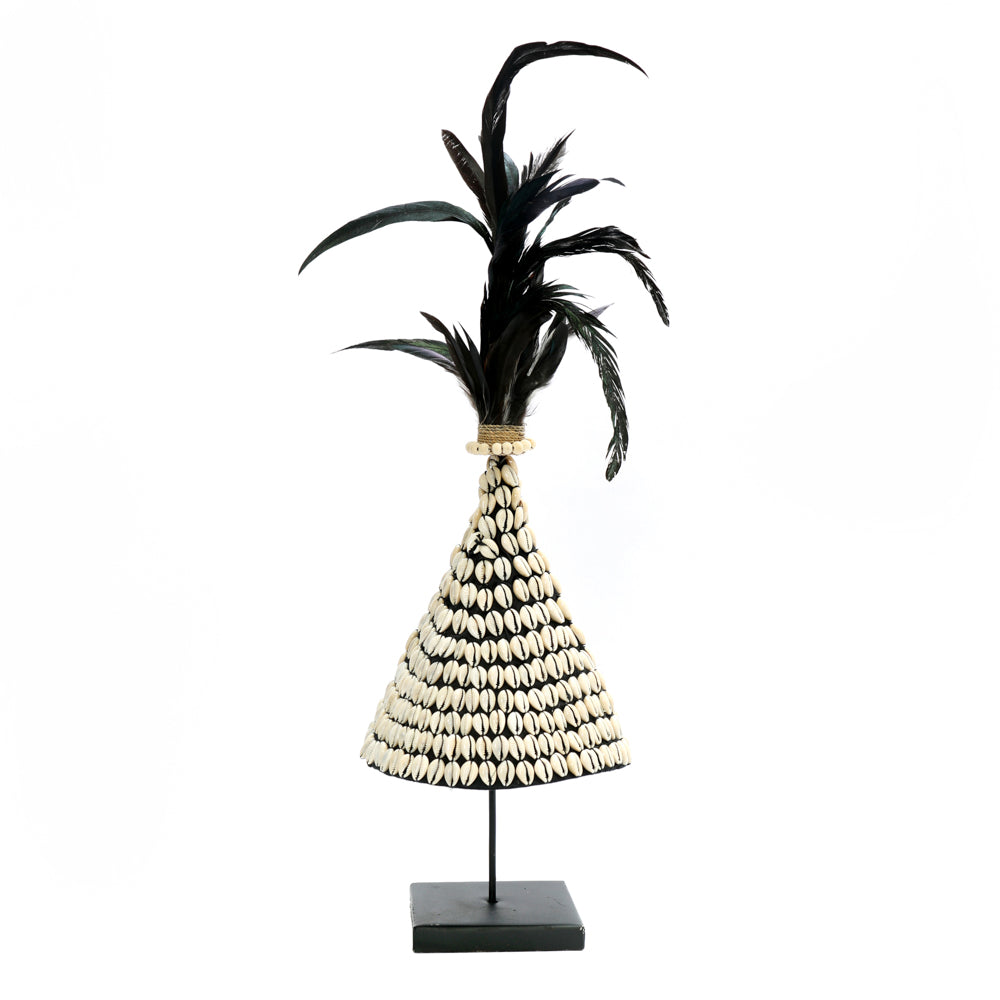Cowrie Hat On Stand