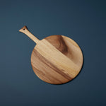 Acacia Round Serving Board, Medium Handle