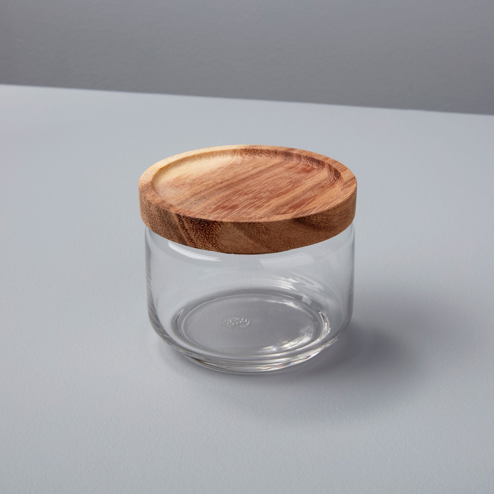 Glass Storage Jar, Acacia Lid