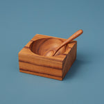 Teak Spice Cellar + Spoon