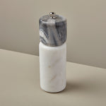 White + Grey Marble Pepper Mill